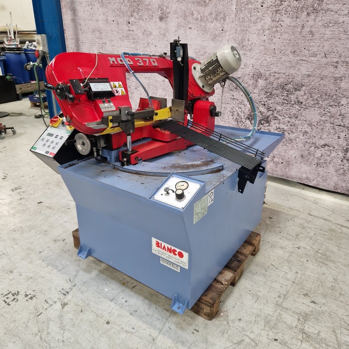 Used Bianco 370 SA 60° semi automatic bandsaw - Ø280 mm.