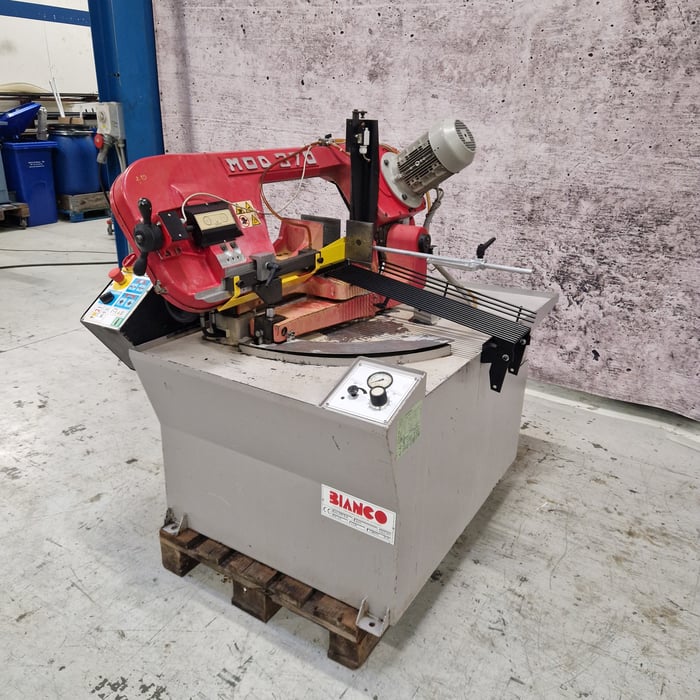 Used Bianco 370 SA 60° semi automatic bandsaw - Ø280 mm. 