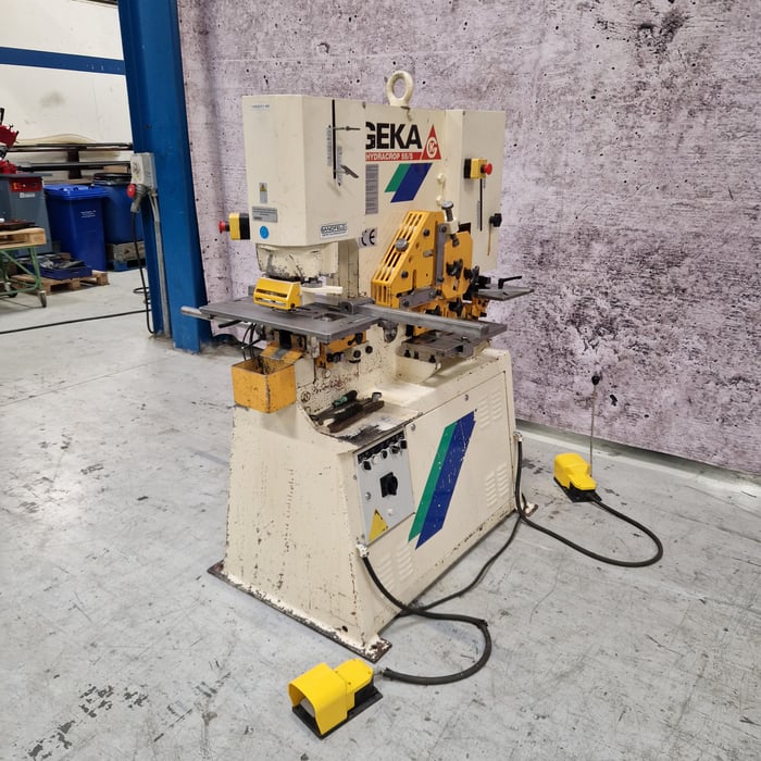Used Geka Hydracrop 55S hydr. iron worker - 55 t.