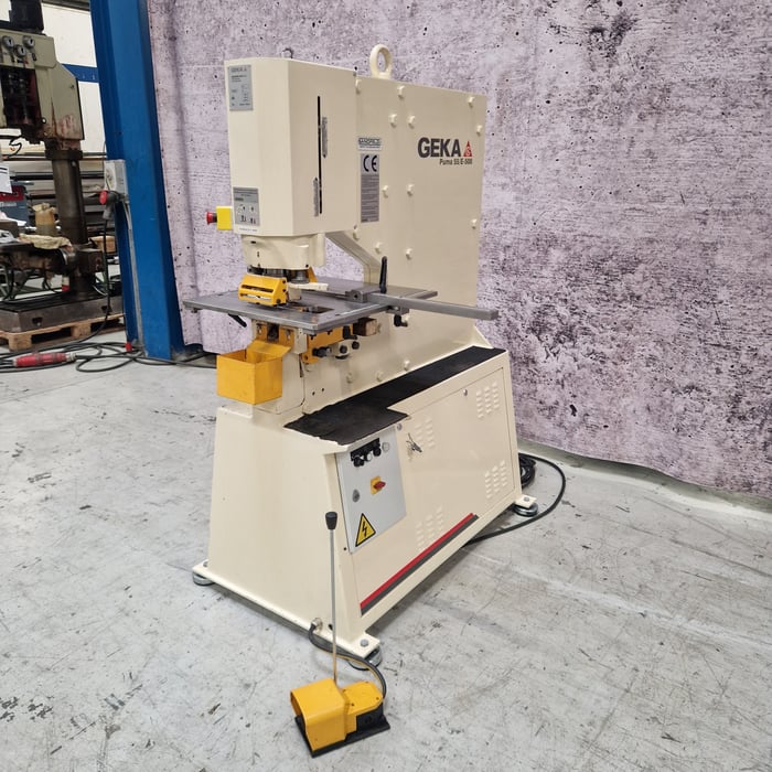 Used Geka Puma 55/E-500 hydr. punching machine - 55 ton.
