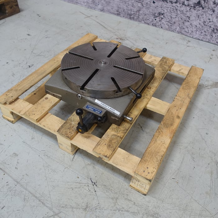 Used Hofmann STH-400 manual milling table - Ø400 mm.