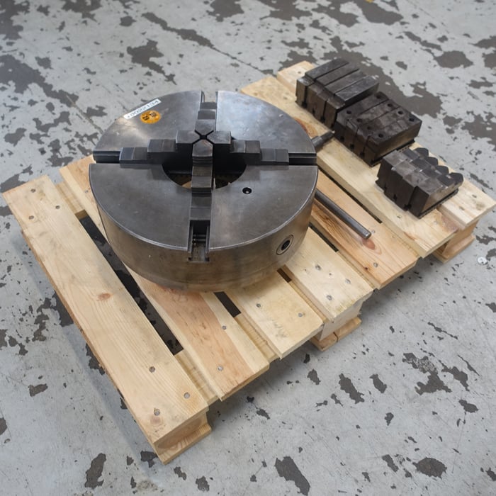 Used WMW-Niles 4-jaw selfcentering chuck - Ø375 mm. DIN 55027/K8.