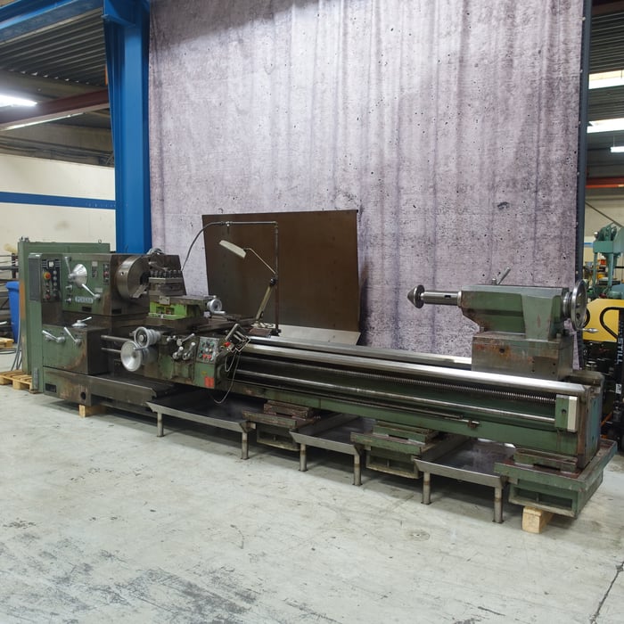 Used Poreba TPK-90/3M lathe - 450 x 3000 x 95 mm.