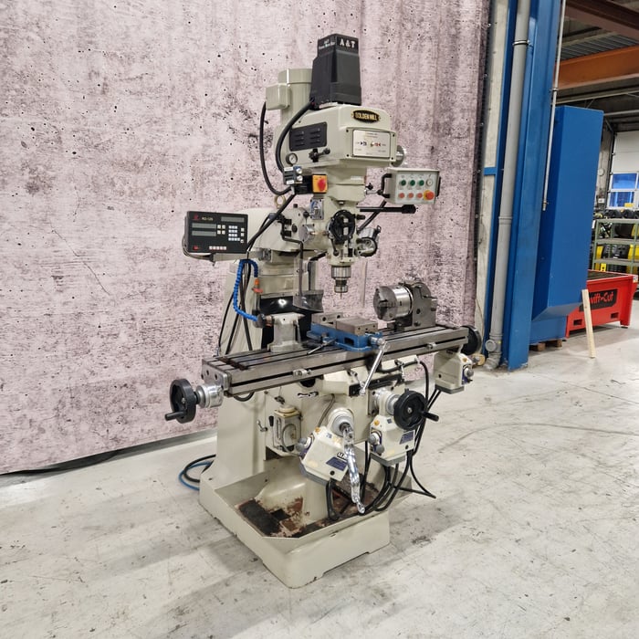 Used Golden Mill GM 20-VS-CE tool room milling machine - ISO 40. 