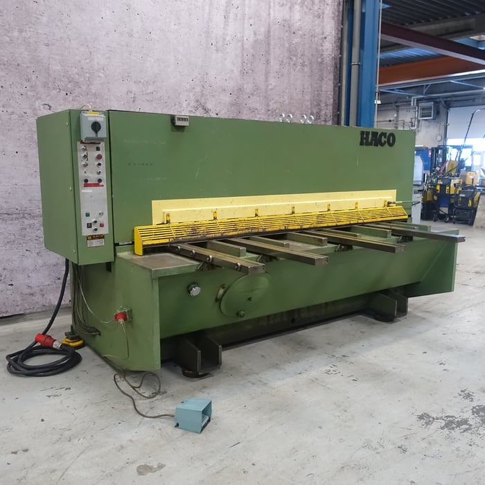 Used Haco HS 2513 hydr. shear - 2500 x 13 mm.