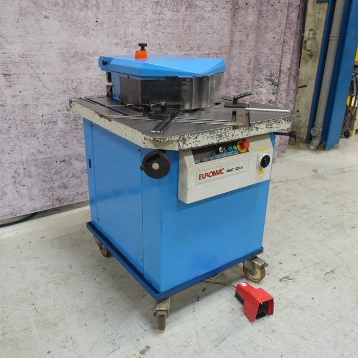 Used Euromac Multi 220/6 hydr. notching machine - 6 mm. 