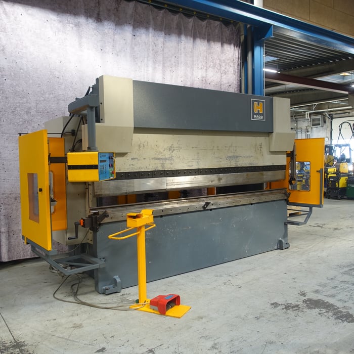 Used Haco ERMS 36200 hydr. NC press brake - 3600 x 200 ton.
