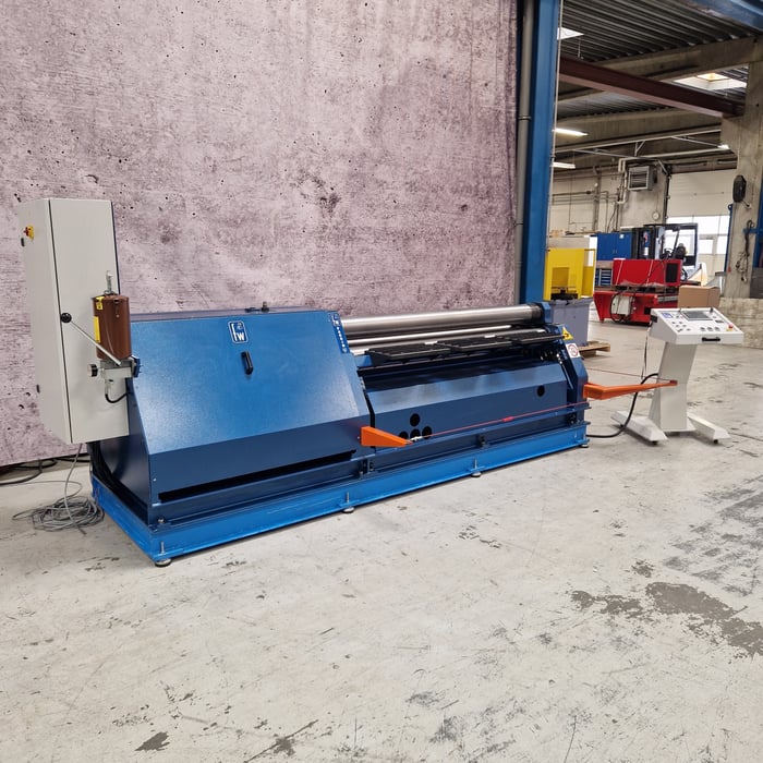 Used Faccin 4HEL 2017 hydr. 4-rolled NC sheet roller - 2000 x 6/4 mm.